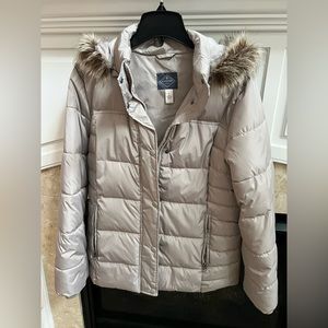 Women’s size Large St. John’s Bay Hooded Coat NWOT
